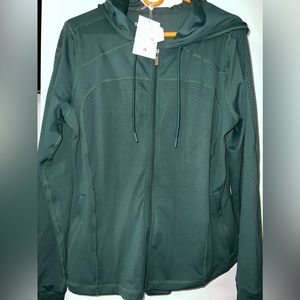 Lit Laser Cut Jacket (NWT) in Avo Green color